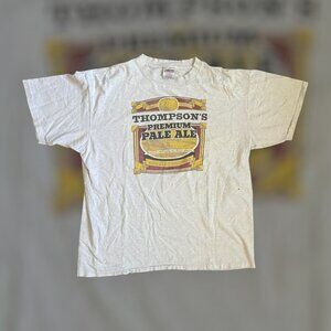 vintage 1993 XL Oneita Power-T Thompson's Premium Pale Ale craft brew t shirt